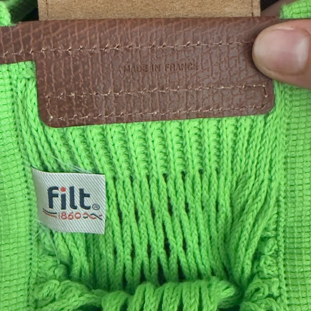 Longchamp Vibrant Green and Brown Crossbody Bag - Picture 5 of 6